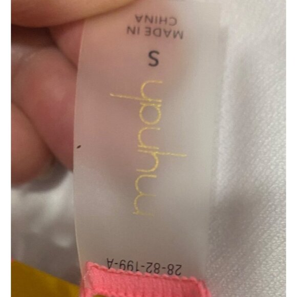 Womens Tropical Floral One-Piece Swimsuit With Adjustable Straps & Waist Tie Nyl - Picture 3 of 14